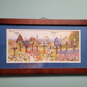 Colorful Framed Disney Birds Art Print